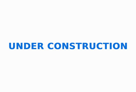 A blue and white logo of a construction company.